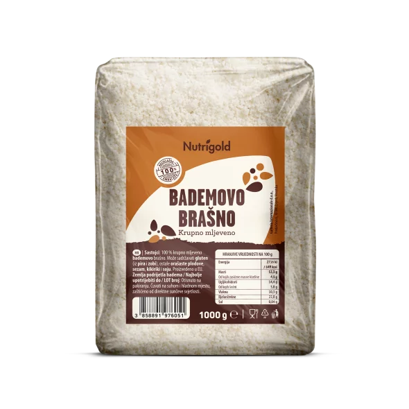 Nutrigold grobo mleta mandljeva moka ,1000g