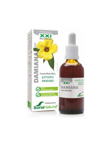 Soria Natural Damiana XXL Izvleček v steklenički, 50ml.