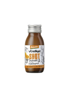 Voelkel ekološki shot z ingvejrem in kurkumo v steklenički, 60ml.