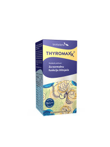 Biobalans Thyromaxx za normalno funkcijo ščitnice v kartonski embalaži, 50 kapsul.