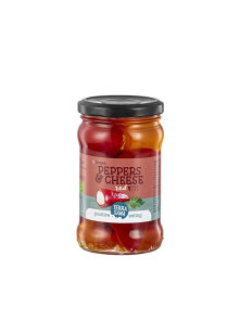 Terrasana ekološka pekoča paprika polnjena s kremastim sirom v kozarcu, 270g.