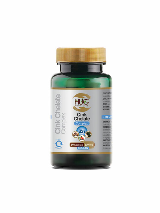 Hug Your Life Cink Chelate Complex kapsule v plastični embalaži, 426x60mg.