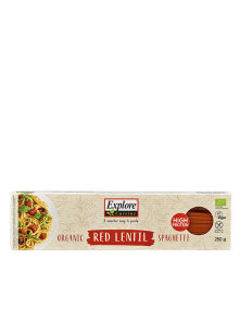 Explore Cuisine ekološke testenine iz rdeče leče- Spaghetti v kartonski embalaži, 200g.