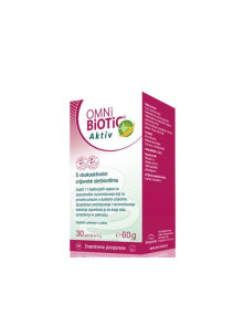 AllergoSan Omni Biotic Aktiv v kartonski embalaži, 30 vrečk x 2g.