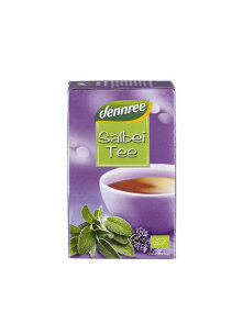 Dennree ekološki žajbljev čaj v kartonski embalaži, 20x1,5g.