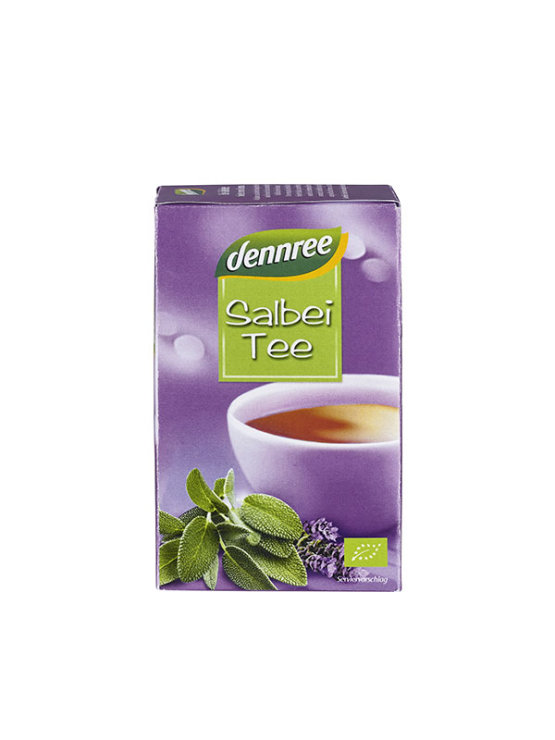 Dennree ekološki žajbljev čaj v kartonski embalaži, 20x1,5g.