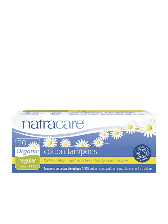 Natracare tamponi normal v kartonski embalaži, 20 kosov.