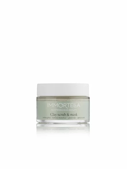 Immortella pilling in maska za obraz 2 v 1 v stekleni posodici, 50ml.