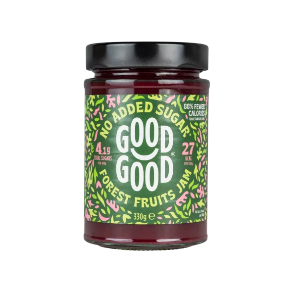 Via Healthy džem iz gozdnih sadežev s stevijo v kozarcu, 330g.