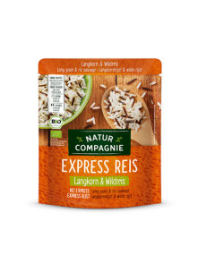 Natur Compagnie express doglozrnati in divji riž v plastični embalaži, 250g.
