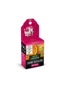 Mini juha Hot Curry 9x0,25l – Drink Bouillon – Ekološka 45g Natur Compagnie