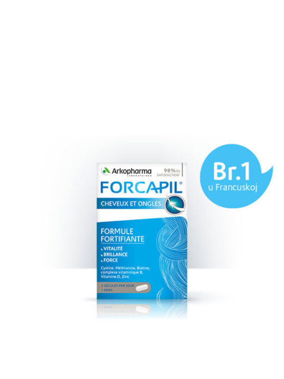 Arko pharma forcapil za lase in nohte v kartonski embalaži 60kapsul