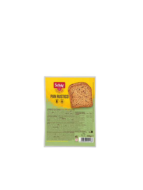 Schar brezglutenski temni kruh s semeni v plastični embalaži, 250g.