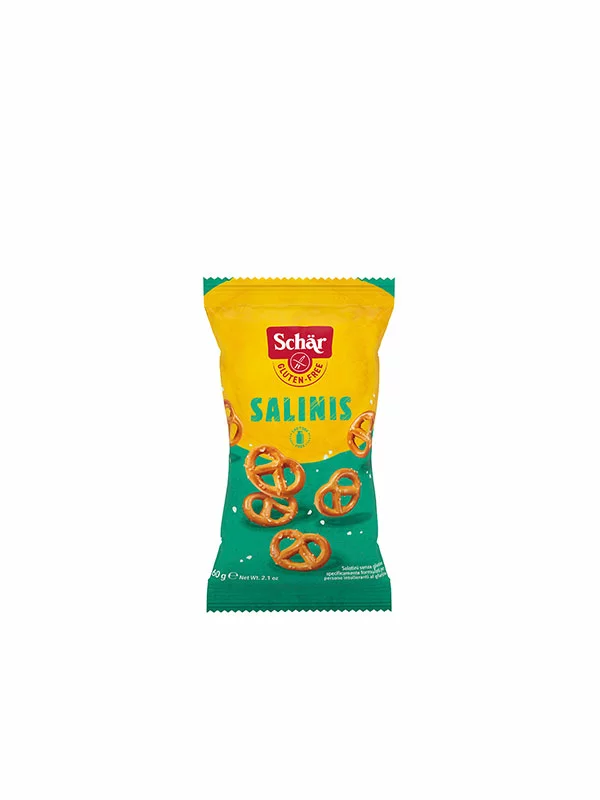 Schar Salinis brezglutenske slane prestice v plastični embalaži, 60g.