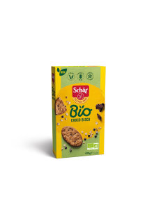 Schar Choco Bisco ekološki brezglutenski piškoti s čokolado v kartonski embalaži, 105g.