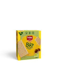 Schar Pan Crisp Cereal ekološki brezglutenski hrustljavi kruhki v kartonski embalaži 125g.