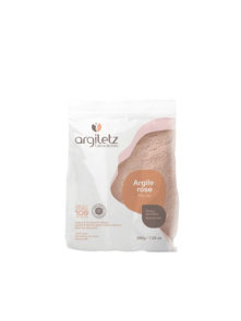 Argiletz rožnata glina v prahu za obraz, lase in kopel v plastični embalaži, 200g.