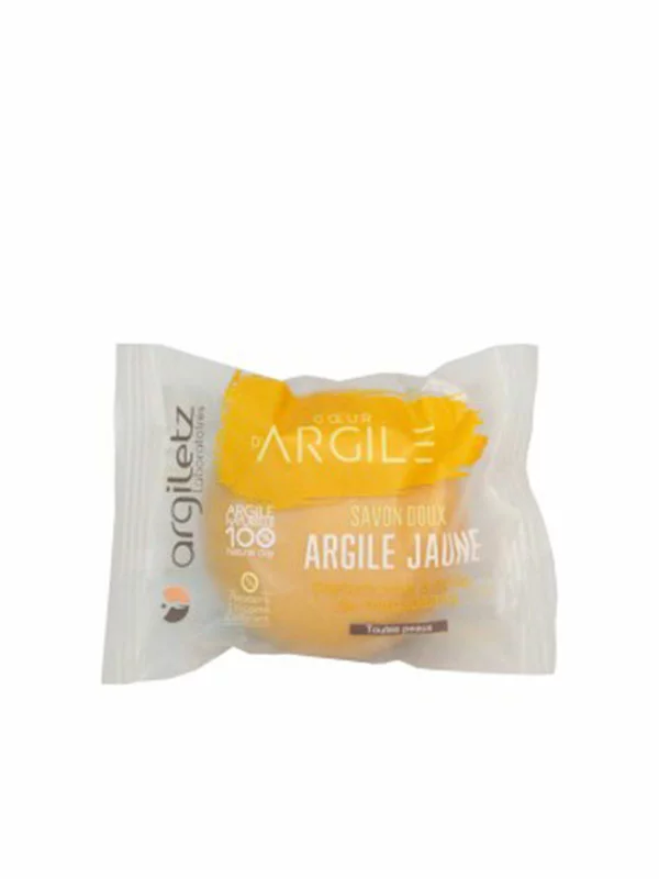 Argiletz trdo milo iz rumene gline makadamina in med v embalaži 100g