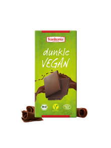 Ekološka Frankonia veganska čokolada v zeleni kartonski embalaži 100g