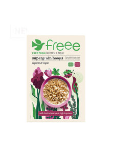 Freee kosmiči iz super žit supergrains hoops brez glutena v embalaži 300g