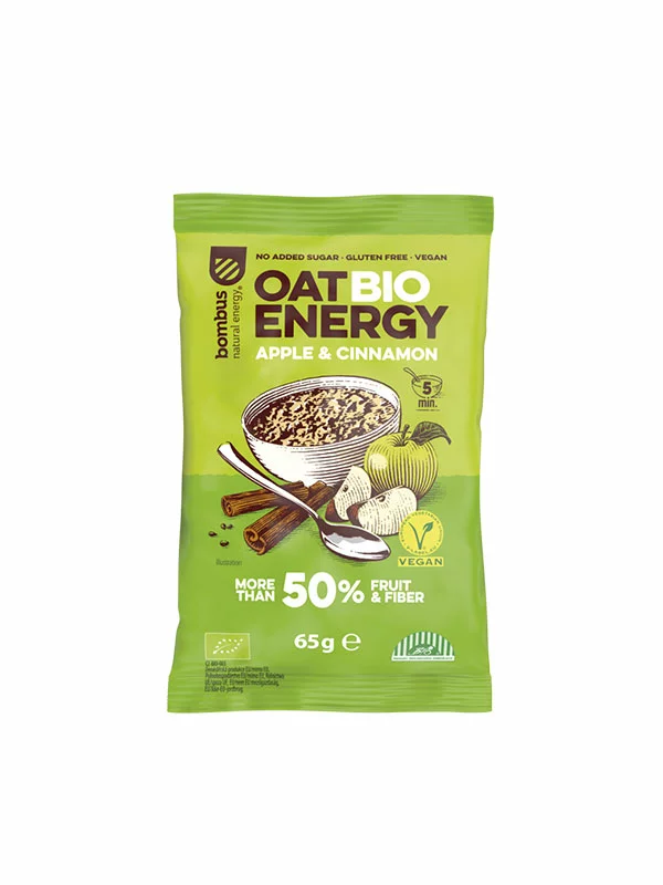 Bombus ovsena kaša jabolko in cimet v embalaži 65g