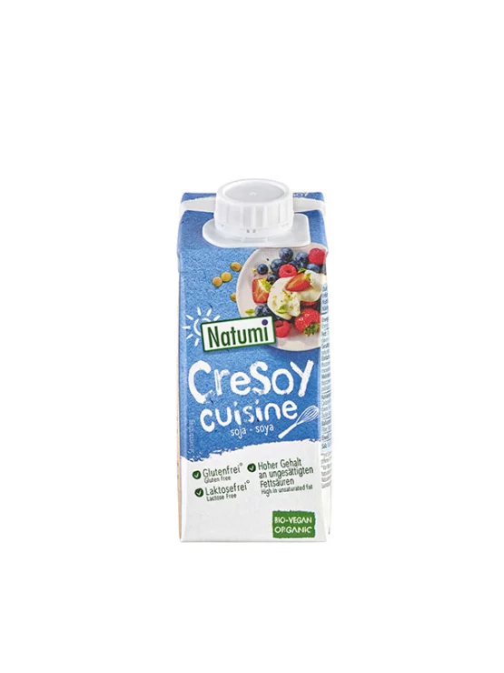 Natumi ekološka sojina smetana v kartonski embalaži 200ml