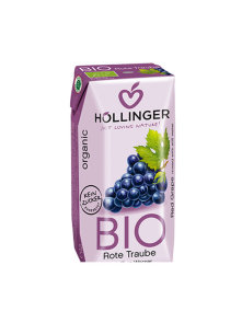 Hollinger sok iz rdečega grozdja tetrapak s slamico