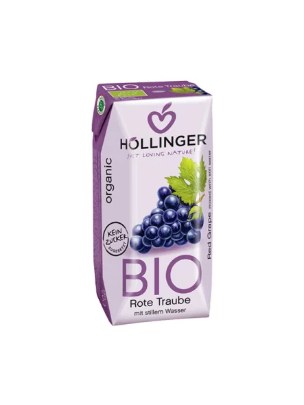 Hollinger sok iz rdečega grozdja tetrapak s slamico