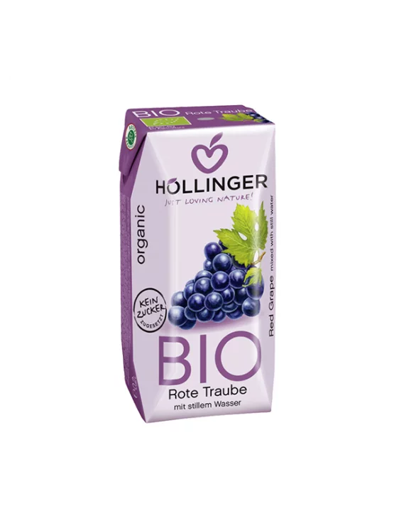 Hollinger sok iz rdečega grozdja tetrapak s slamico