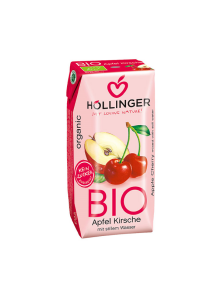 Hollinger sok iz jabolk in češenj v tetrapaku s slamico v embalaži 200ml
