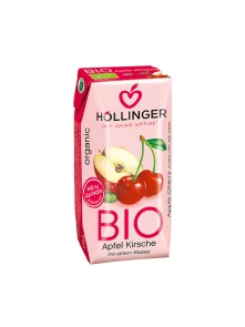Hollinger sok iz jabolk in češenj v tetrapaku s slamico v embalaži 200ml