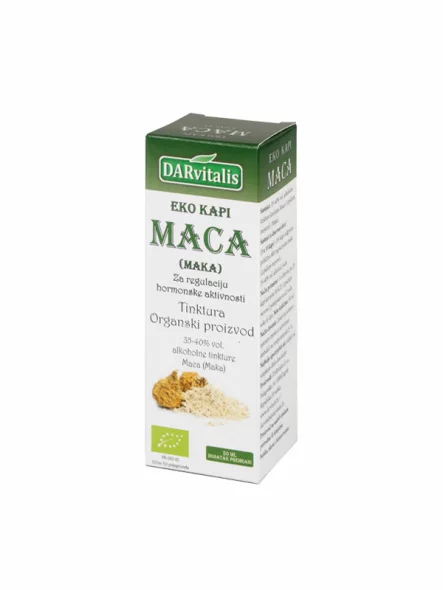 Sarvitalis ekološke kapljice mace v stekleni temni embalaži, 50ml
