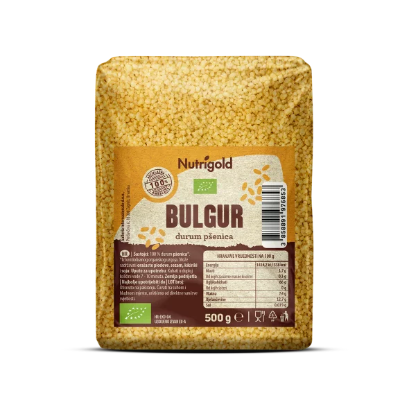 Nutrigold obrok -bulgur -  v prozorni, plastični embalaži 500g embalaži