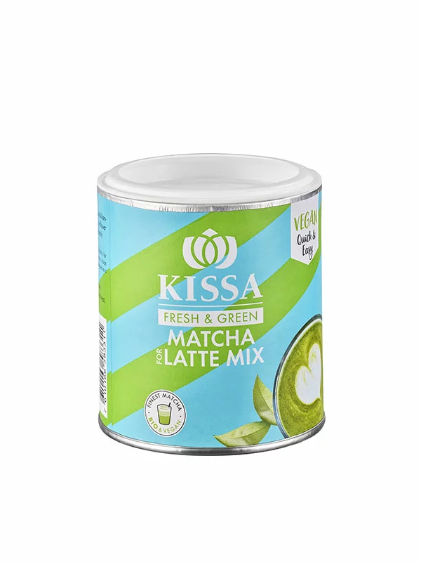 Kissa matcha latte mešanica ekološka v embalaži 120g