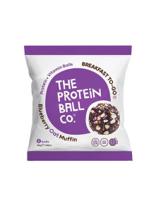 Protein Vall CO veganske beljakovinske kroglie blueberry oat muffin v embalaži 45g