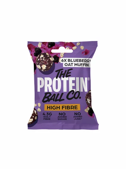 Protein Vall CO veganske beljakovinske kroglie blueberry oat muffin v embalaži 45g