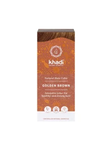 Rastlinska barva za lase Zlato rjava – 100g Khadi