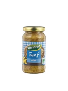 Dennree ekološka sladka gorčica v kozarcu, 200ml.