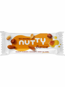 Nutty BARica ploščica z arašidi, mandlji, lešniki in medom v embalaži 50g