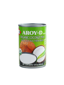 Ekološko kokosovo mleko Aroy-D z 19% maščobe v pločevinki, 400 ml.