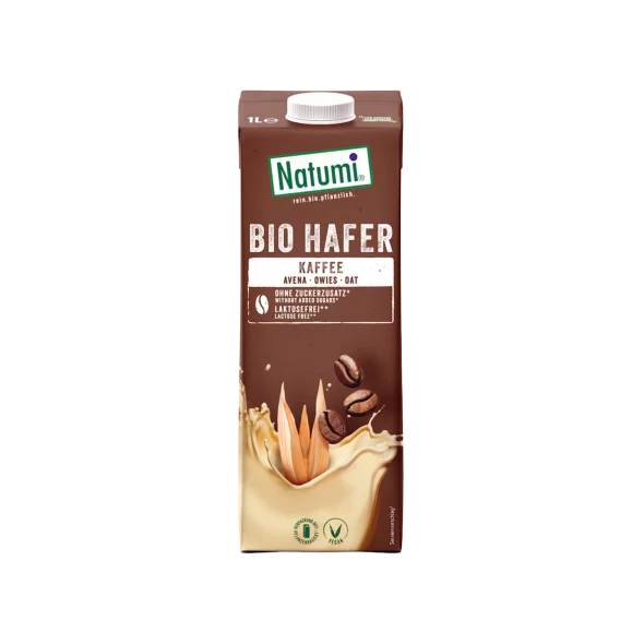 Natumi ekološki ovseni napitek s kavo v tetrapaku, 1000 ml.