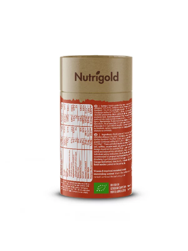 Nutrigold mešanica gob v prahu v  papirnati škatli 150g