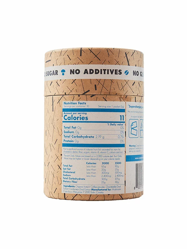 Go Tireless instant kava z gobami - Ekološka 10x13g Mushroom Cups