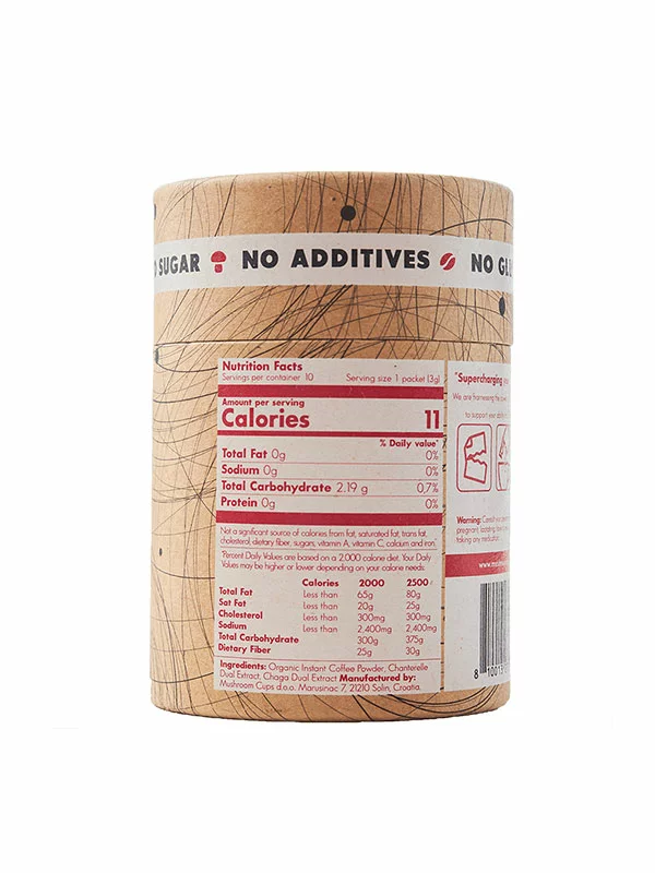 Go Glow instant kava z gobami - Ekološka 10x13g Mushroom Cups