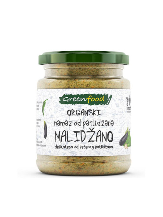 Greenfood ekološki malidžano namaz iz jajčevca v stekleni embalaži 260g