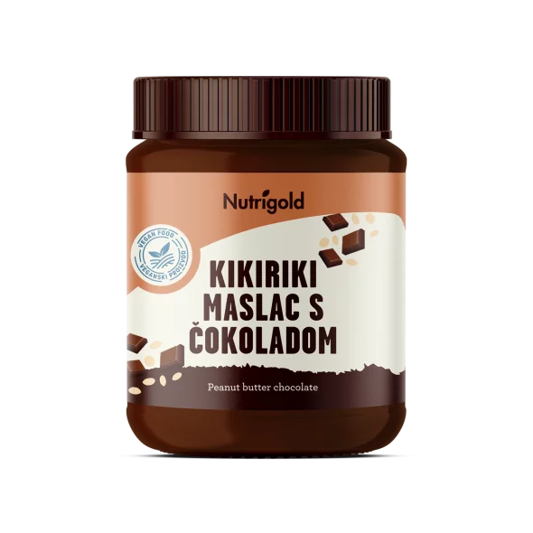 Arašidovo maslo s Čokolado – 250 g Nutrigold