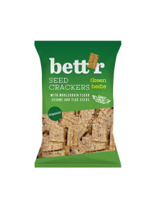 Bett'r polnozrnati slani krekerji z zelenimi zelišči Ekološki v embalaži, 150g Bett'r