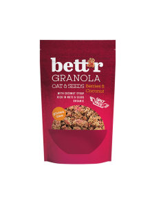 Bett'r Granola Jagodičasto sadje in kokos Brez glutena Ekološka, v embalaži300g