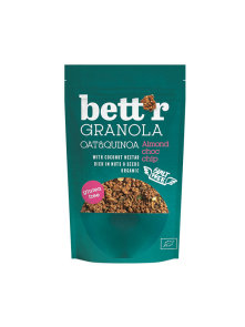 Bett'r Granola z Mandlji in koščki čokolade Brez glutena Ekološka, v embalaži  300g