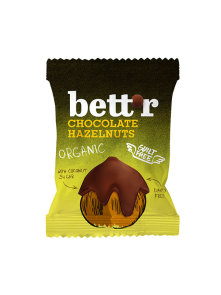 Bett'r lešniki obliti s čokolado ekološki, v embalaži 40g